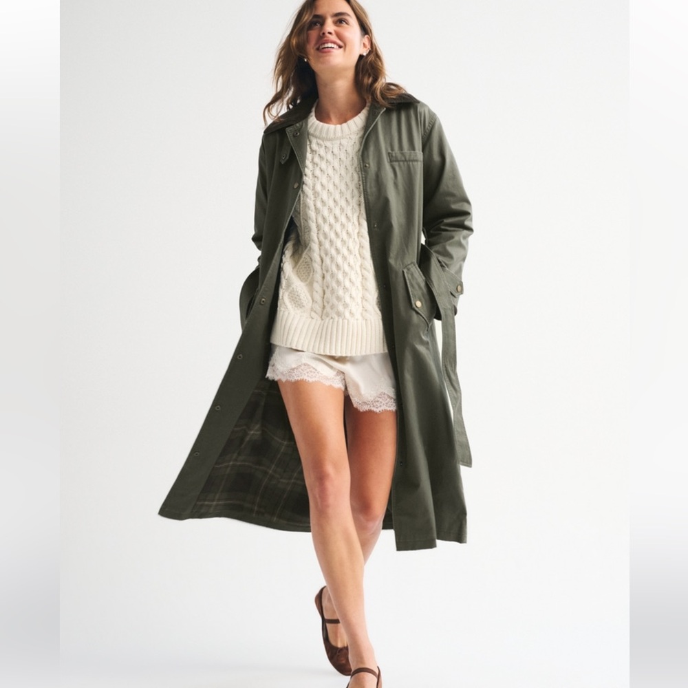 Abercrombie Waxed Mac Coat